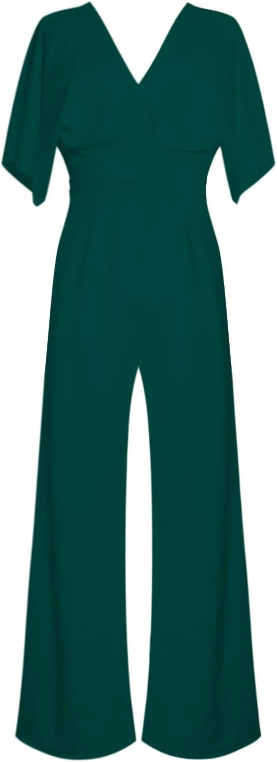 KAREN- Eleganter V-Ausschnitt Jumpsuit