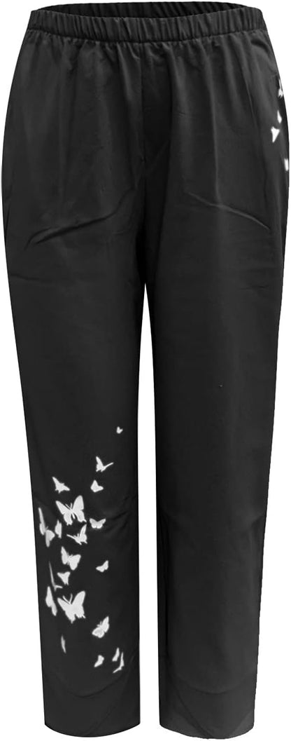 MATET - Elegante Hose mit Blumendruck