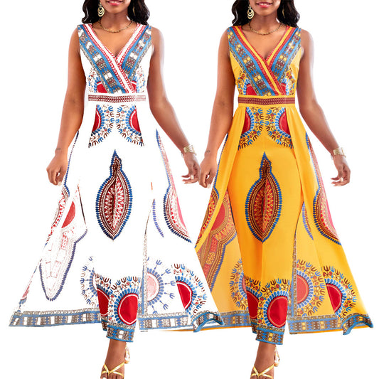 BRIA - Jumpsuit mit afrikanischem Druck im Dashiki-Stil