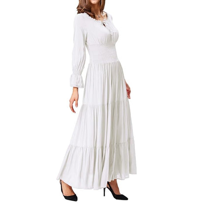 YOELLE - Medieval Vintage Langarmkleid