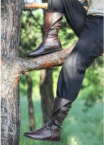 ADRIAN - Schnürschuhe mit Schleifen im Gothic Steampunk-Stil