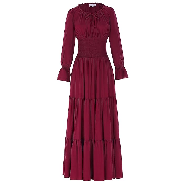 YOELLE - Medieval Vintage Langarmkleid