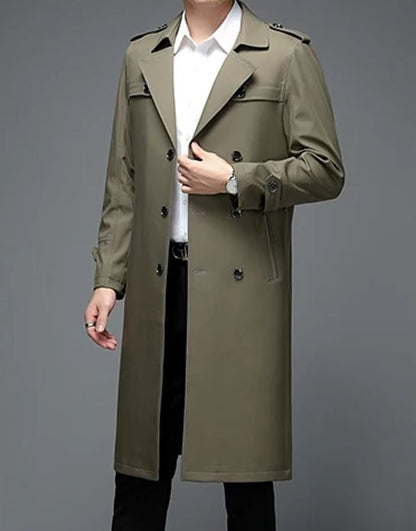 KENN - Hochwertiger langer Herren-Trenchcoat