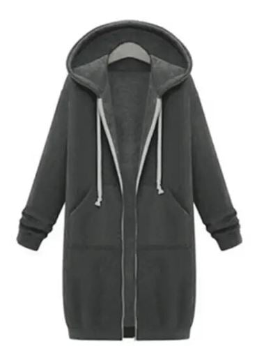 CHERI - Einfarbiger Langarm-Hoodie für Frauen