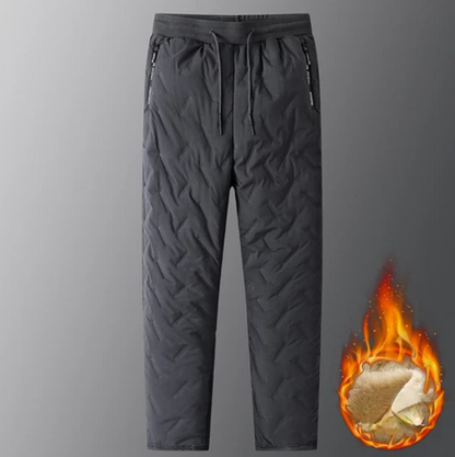 FLINN - Lässige Sweatpants aus Baumwolle, dick gefütterte warme Hose für Männer