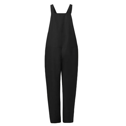 MOIRA - Overall Jumpsuit aus locker gebundener Baumwolle und Leinen