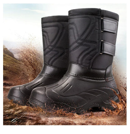 JOSEPH - Wasserdichte Outdoor-Plateau-Schneestiefel aus Samt