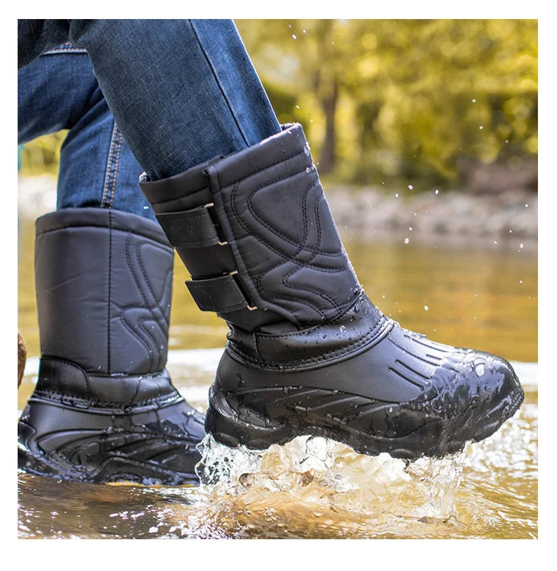 JOSEPH - Wasserdichte Outdoor-Plateau-Schneestiefel aus Samt