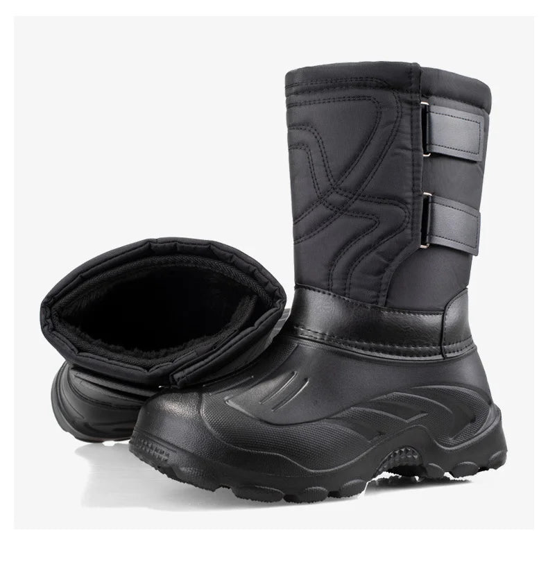 JOSEPH - Wasserdichte Outdoor-Plateau-Schneestiefel aus Samt