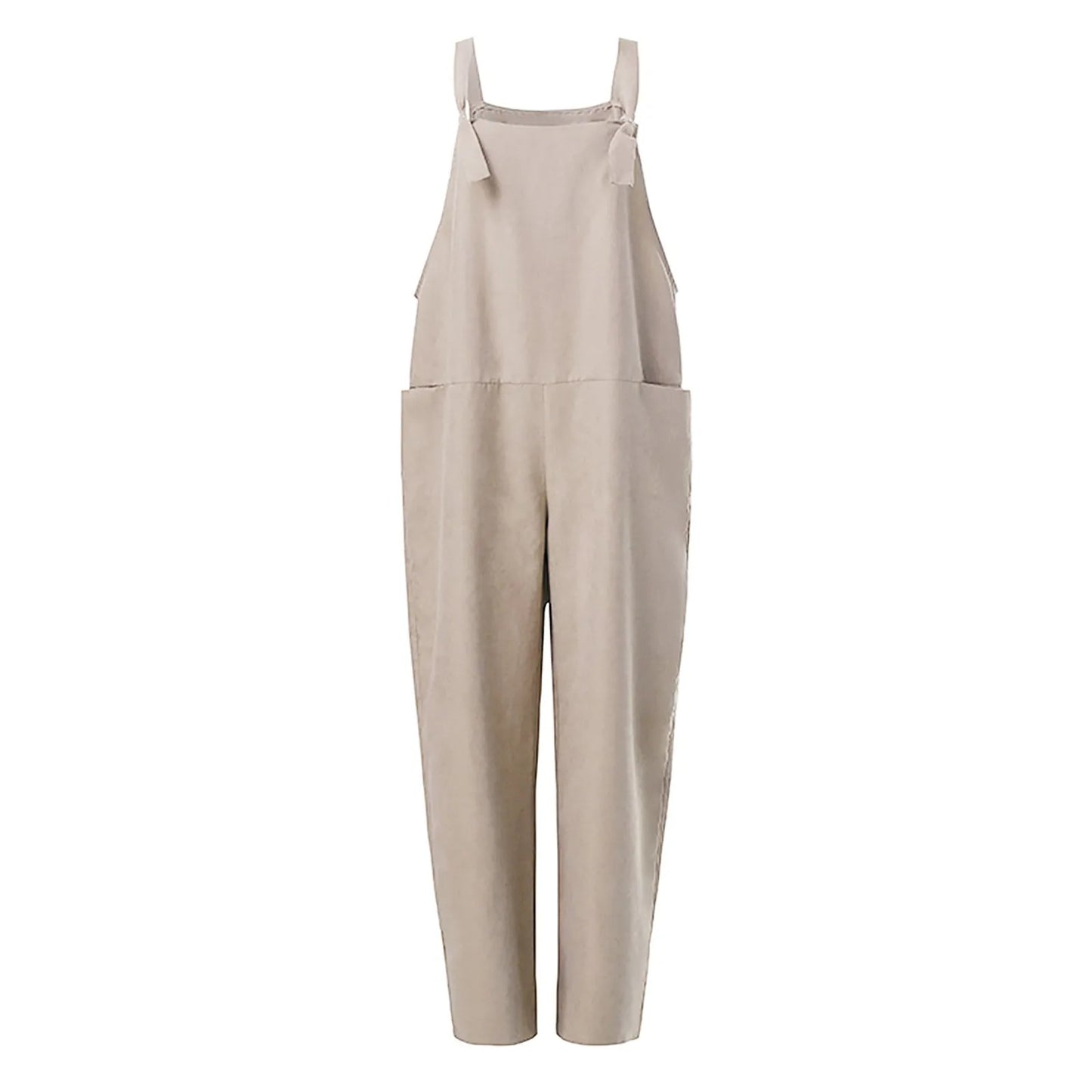 MOIRA - Overall Jumpsuit aus locker gebundener Baumwolle und Leinen