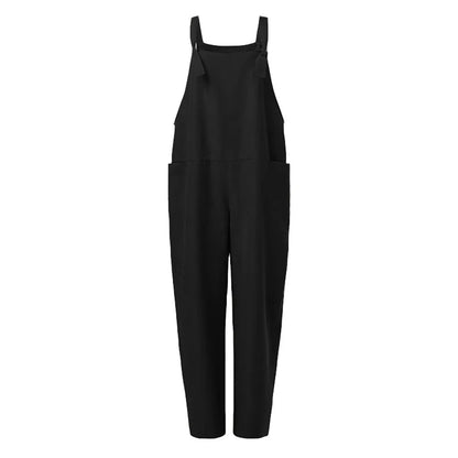 MOIRA - Overall Jumpsuit aus locker gebundener Baumwolle und Leinen