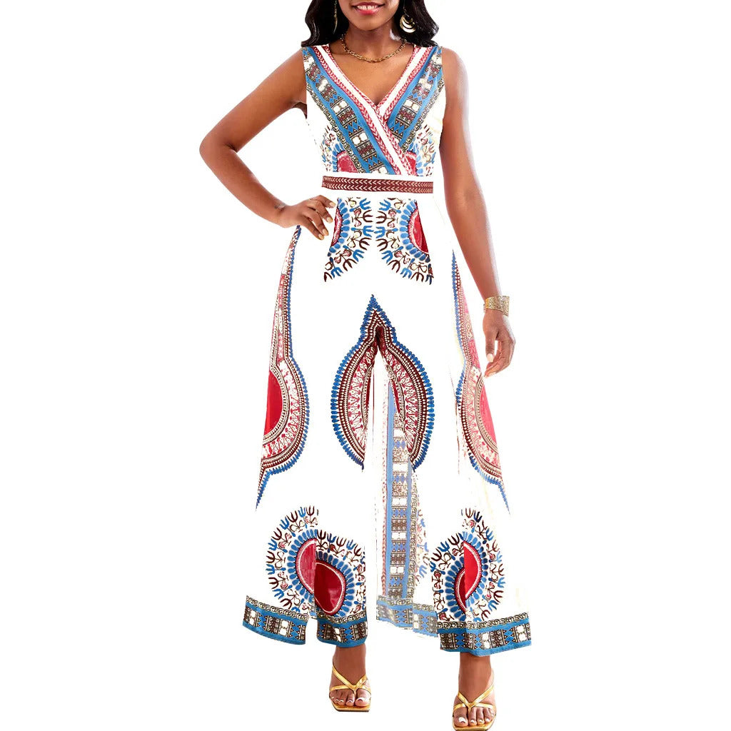 BRIA - Jumpsuit mit afrikanischem Druck im Dashiki-Stil