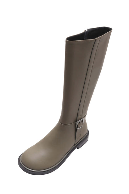 GENNY - Kuhlederne moderne Reitstiefel mit runder Spitze