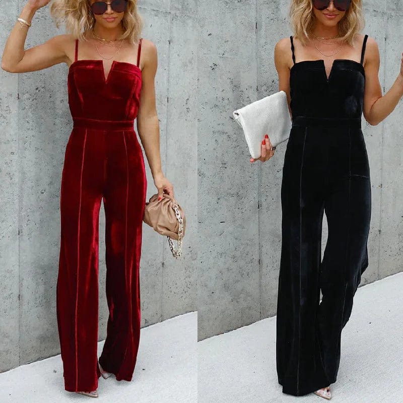 JULIAH - Schwarzer eleganter Jumpsuit