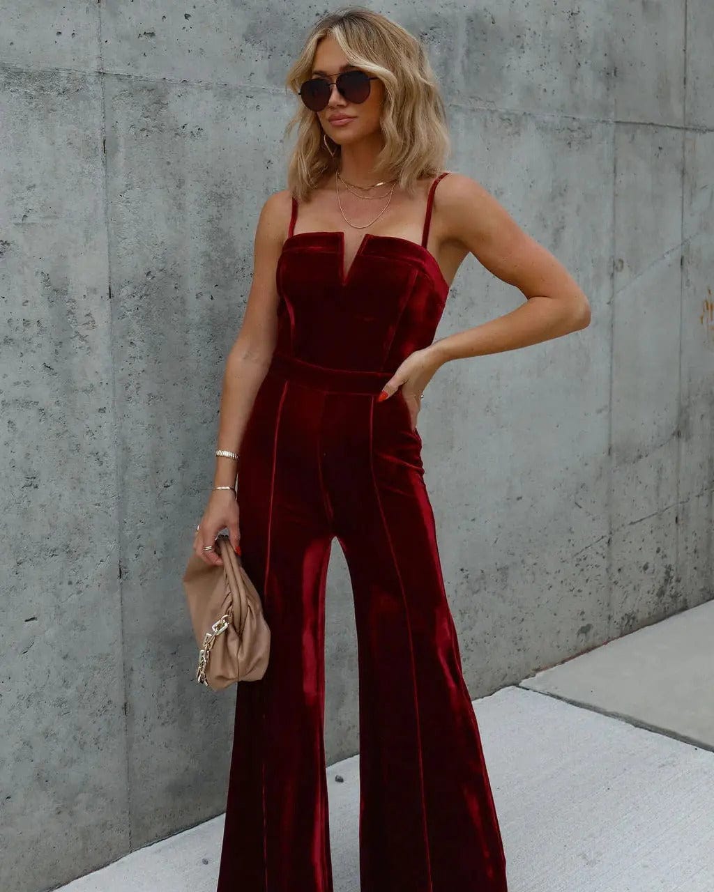 JULIAH - Schwarzer eleganter Jumpsuit