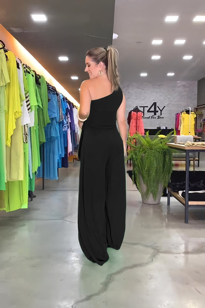 Johanna - Modischer Ein-Schulter-Jumpsuit