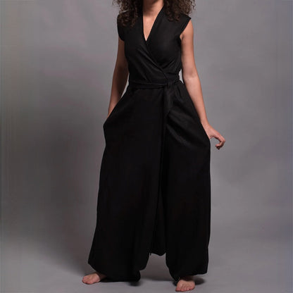 CADY - Eleganter schwarzer Jumpsuit